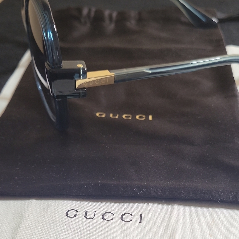 Gucci Dark Gray Women's Sunglasses - Picture 3 of 5